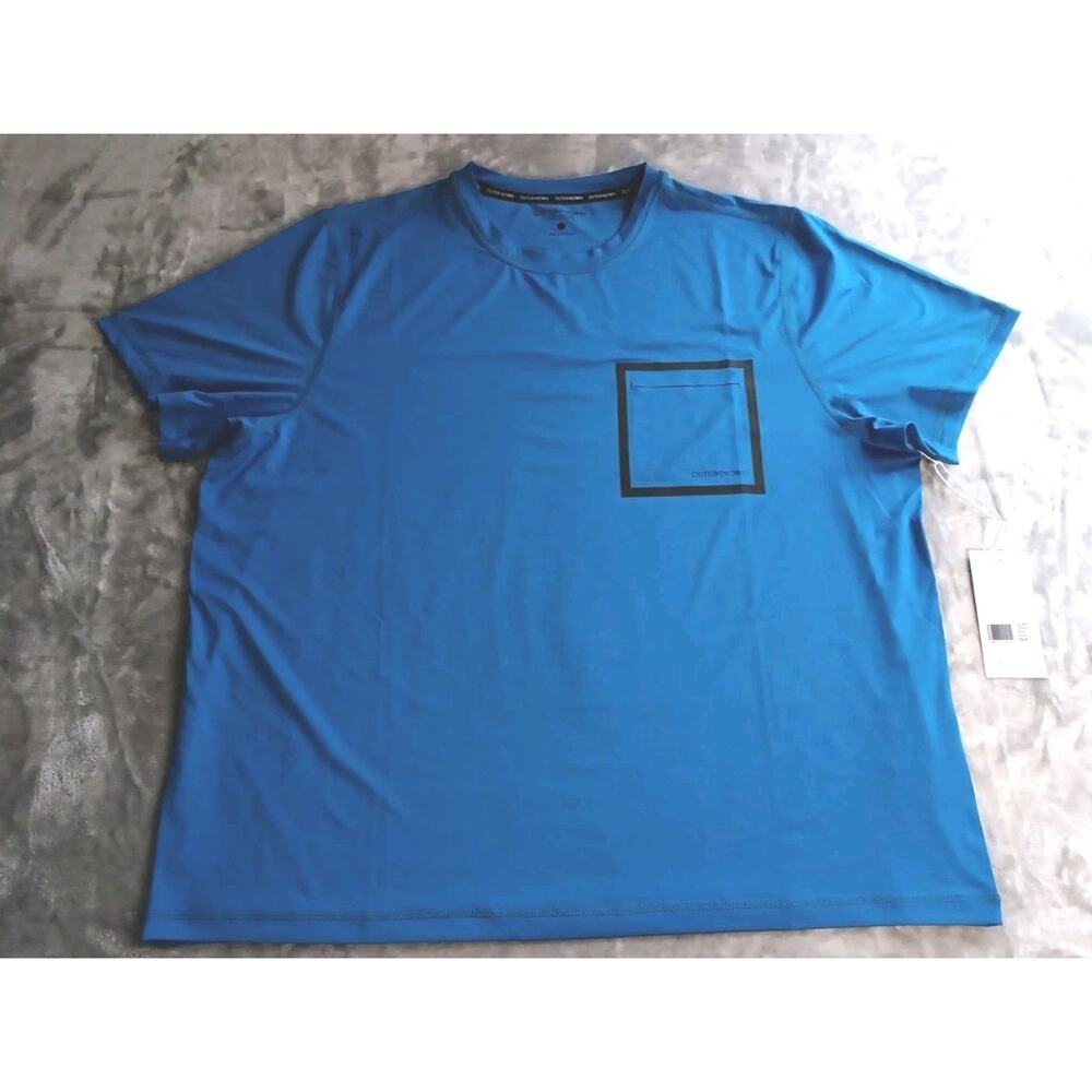 NWT Outerknown Active Pocket Shirt Mens XXL Blue Cool Max Technology